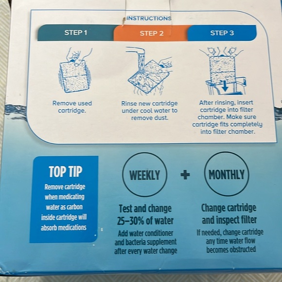 💕 2/$15 Topfin Power Filter Cartridges (12)-NIB - Picture 3 of 5